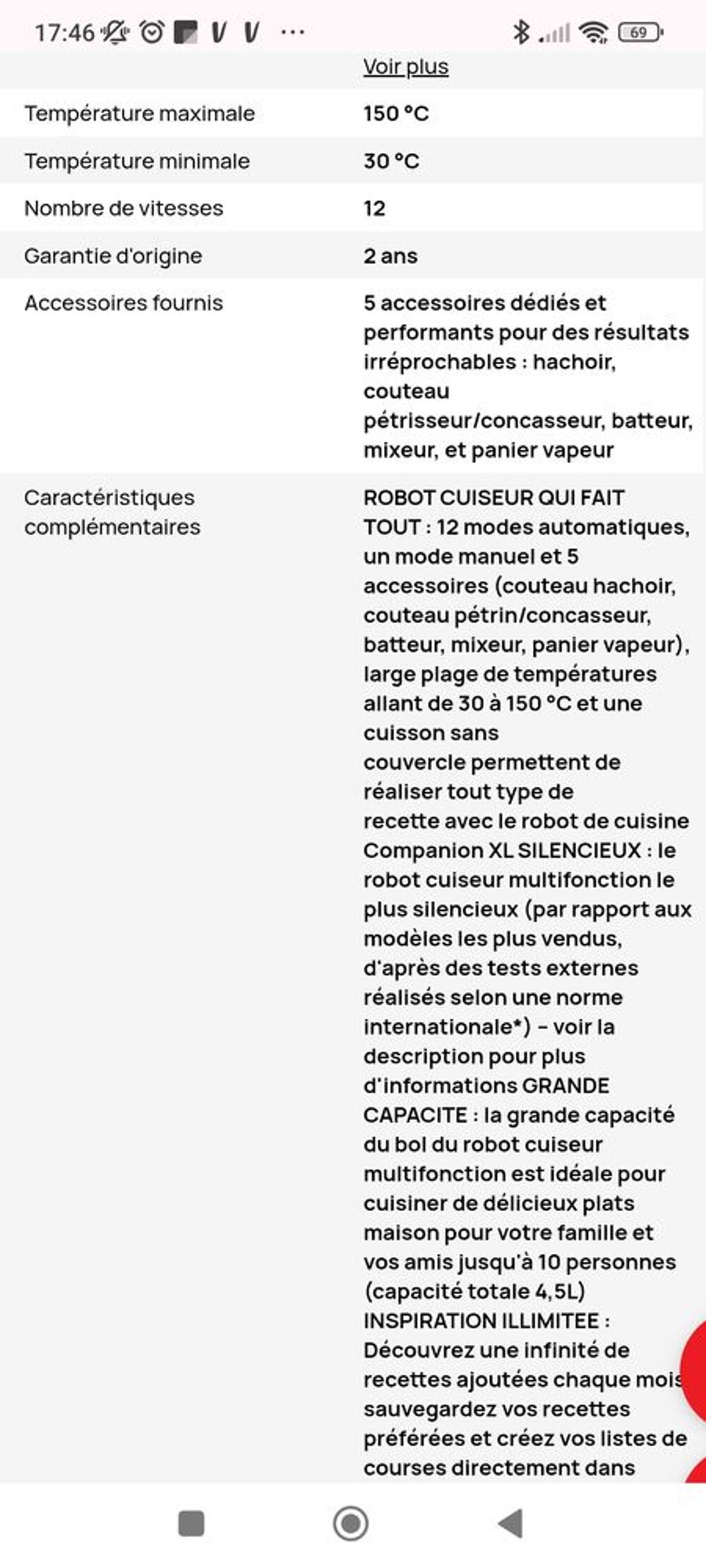 Companion XL de chez MOULINEX Electroménager