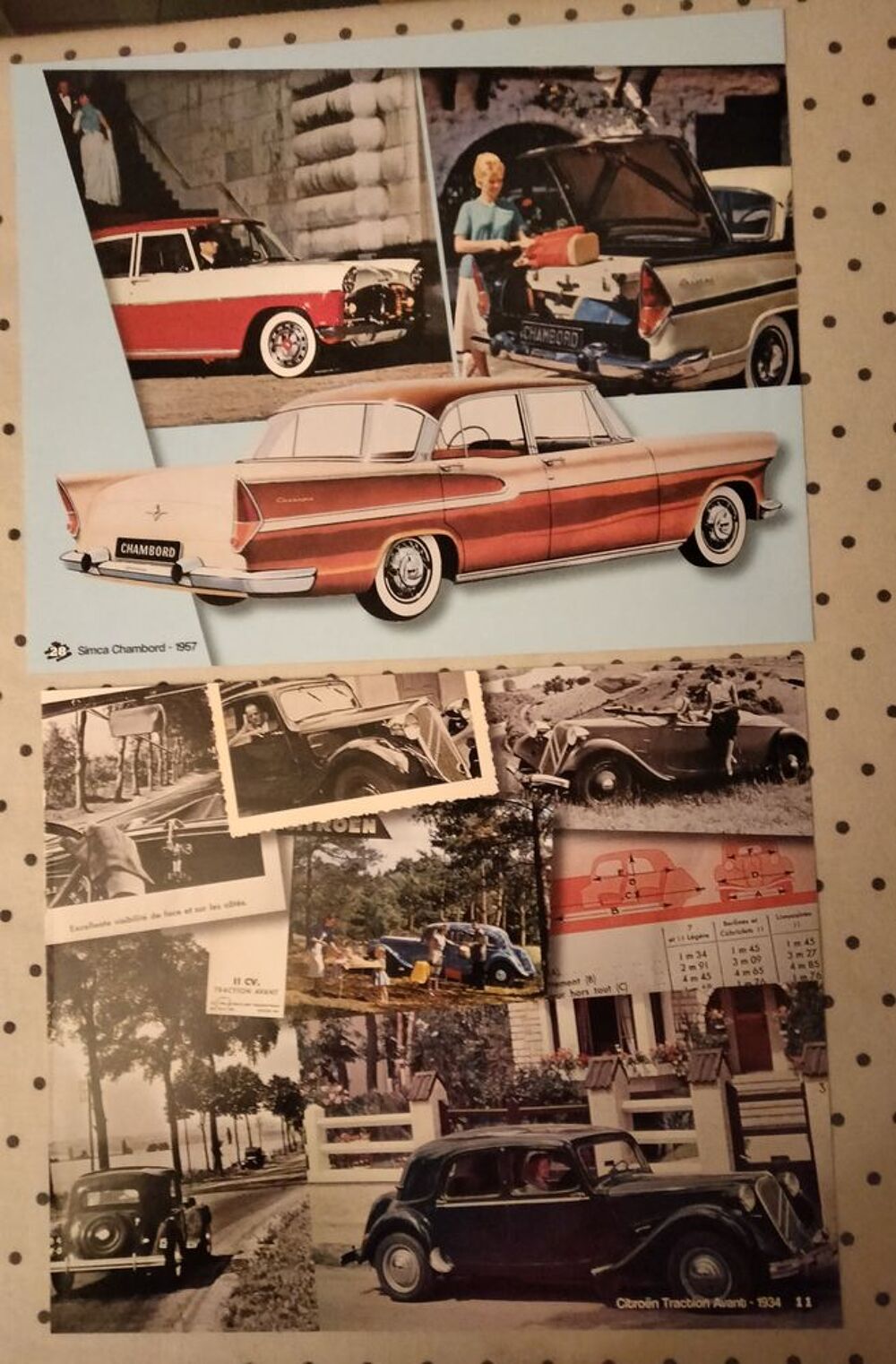 5 photos publicitaires. 