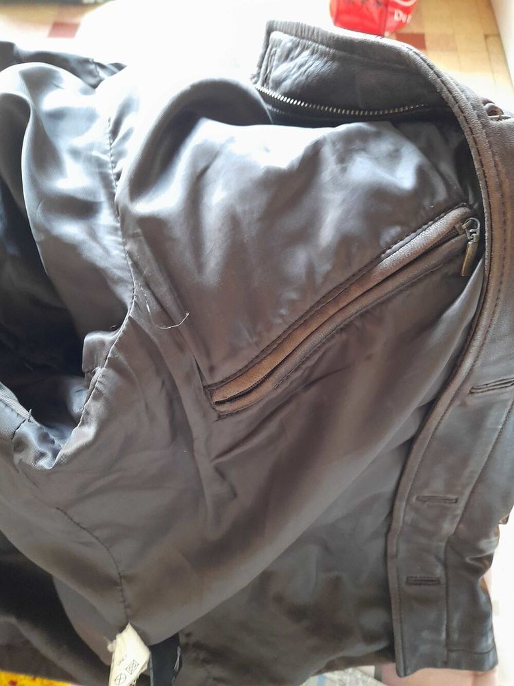 veste en cuir d agneau homme Vêtements