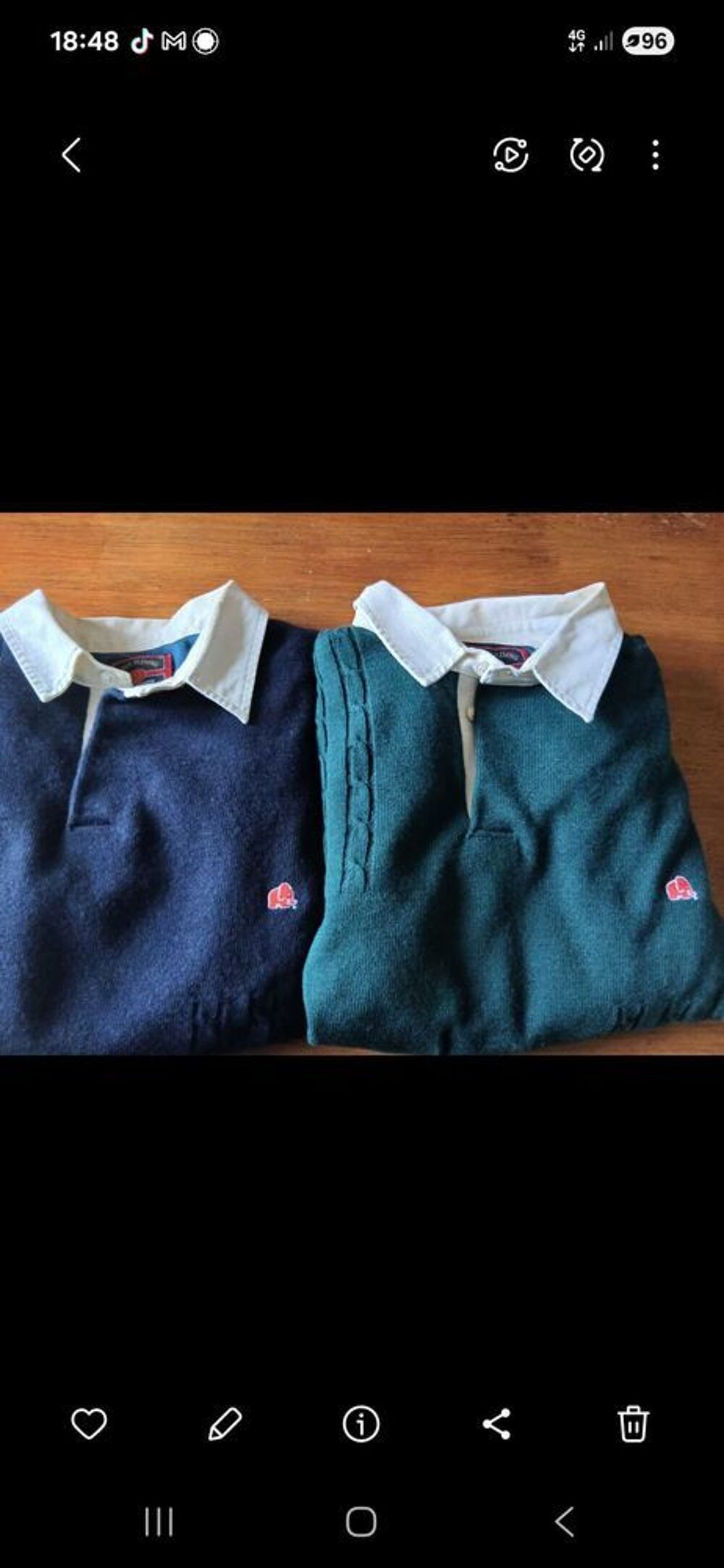 Lot de 2 polos hiver doubl&eacute;s marque Peter Fleming Vêtements
