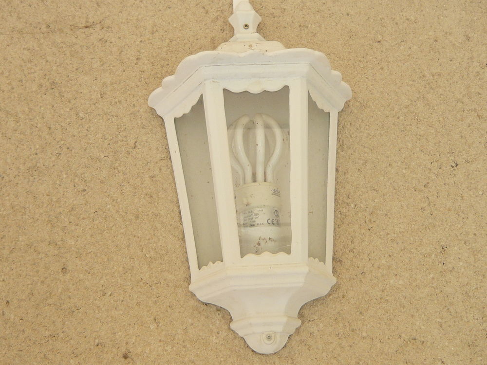 Luminaires appliques ext&eacute;rieur alu blanc Jardin
