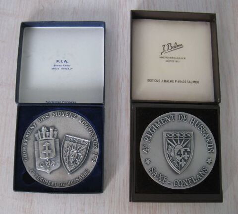 M�dailles militaire 4� REGIMENT DE HUSSARDS (20 � les 2) 20 Metz (57)