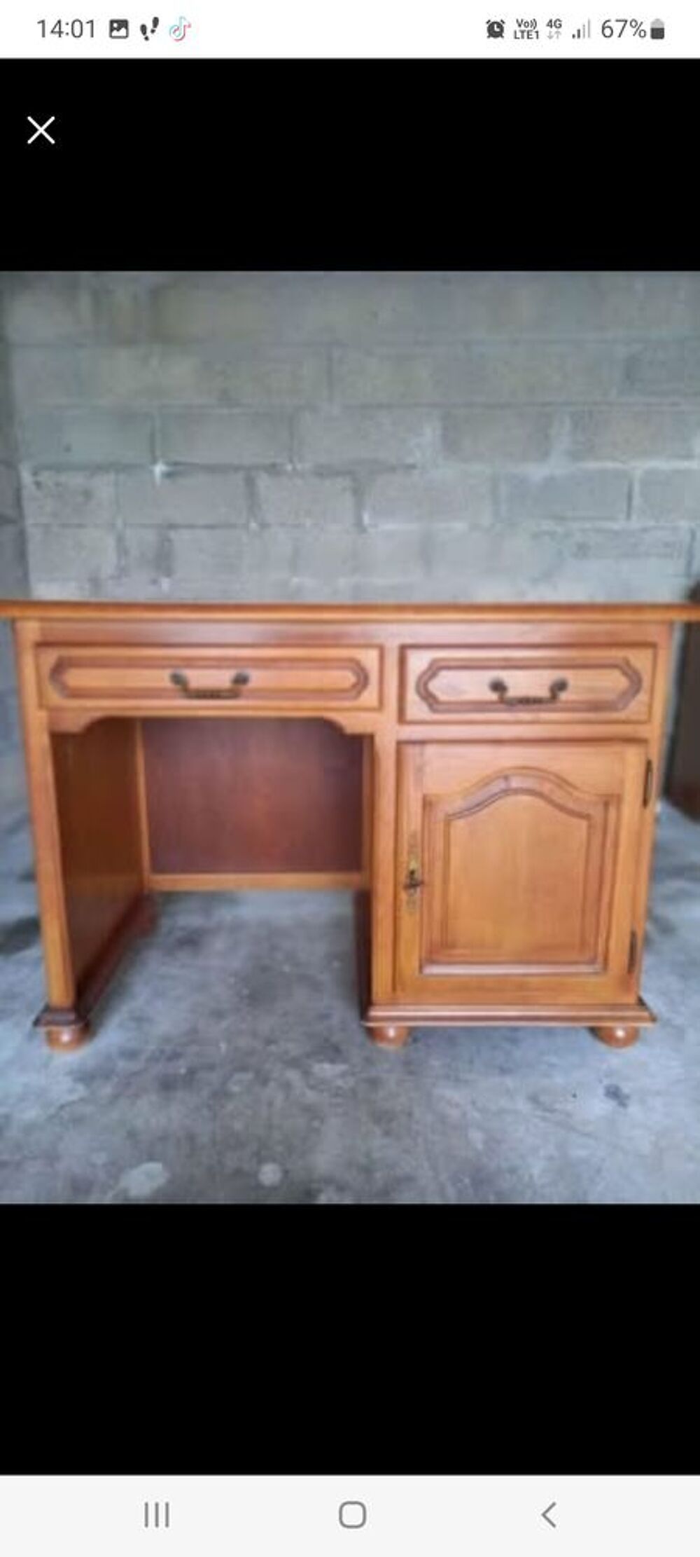bureau ch&ecirc;ne massif. Meubles