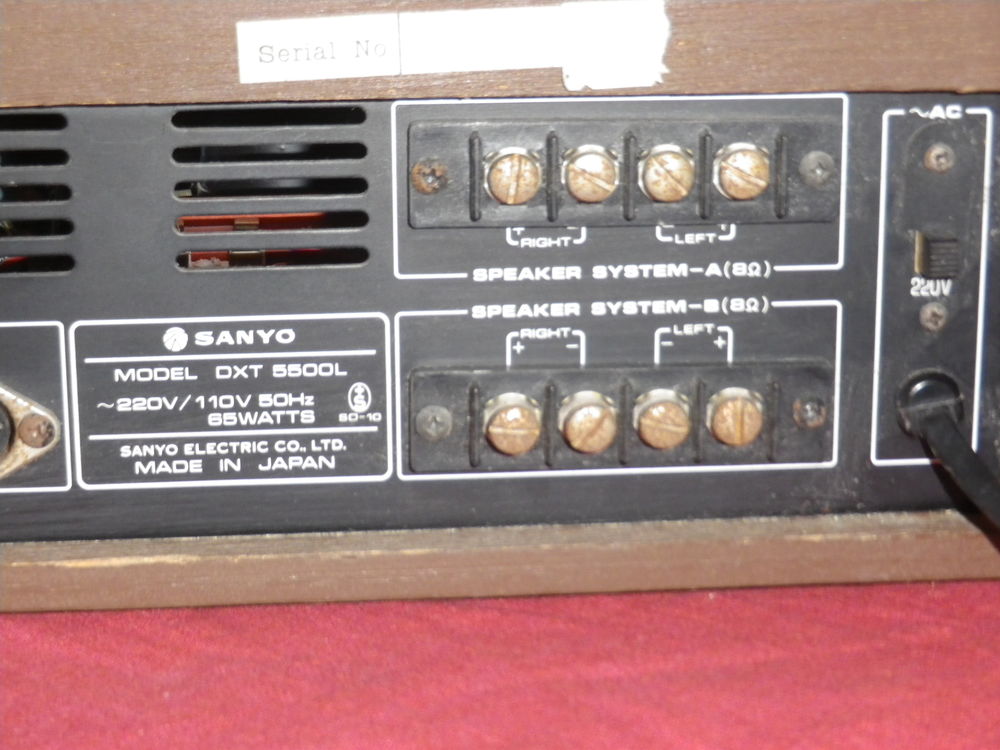 Platine vinyle tuner Sanyo DXT 55OOL Audio et hifi