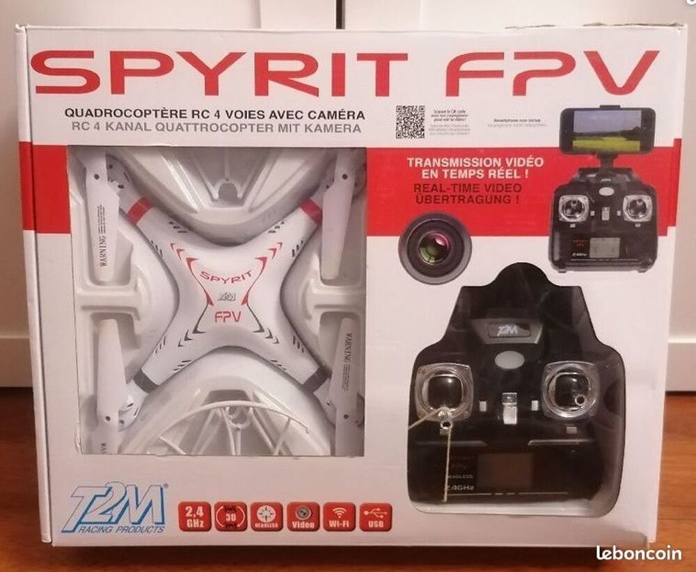 Drone Spyrit T2M FPV : pi&egrave;ces d&eacute;tach&eacute;es Jeux / jouets