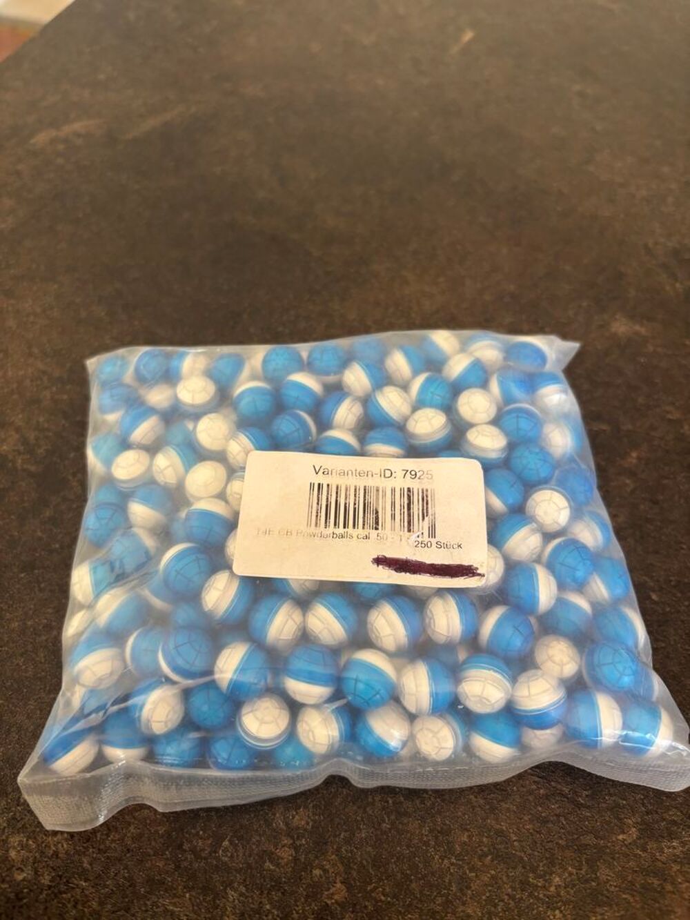 Billes Paintball, craie, poudre, calibre 50, 250 pi&egrave;ces Sports