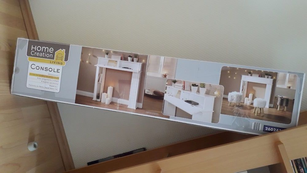 Vent console en bois blang Meubles