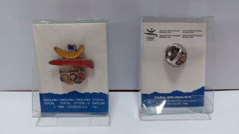 Pins Jeux Olympique de Barcelone 1992 5 Le Plessis-Bouchard (95)