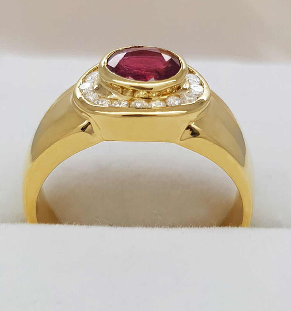 BAGUE RUBIS DIAMANTS Bijoux et montres