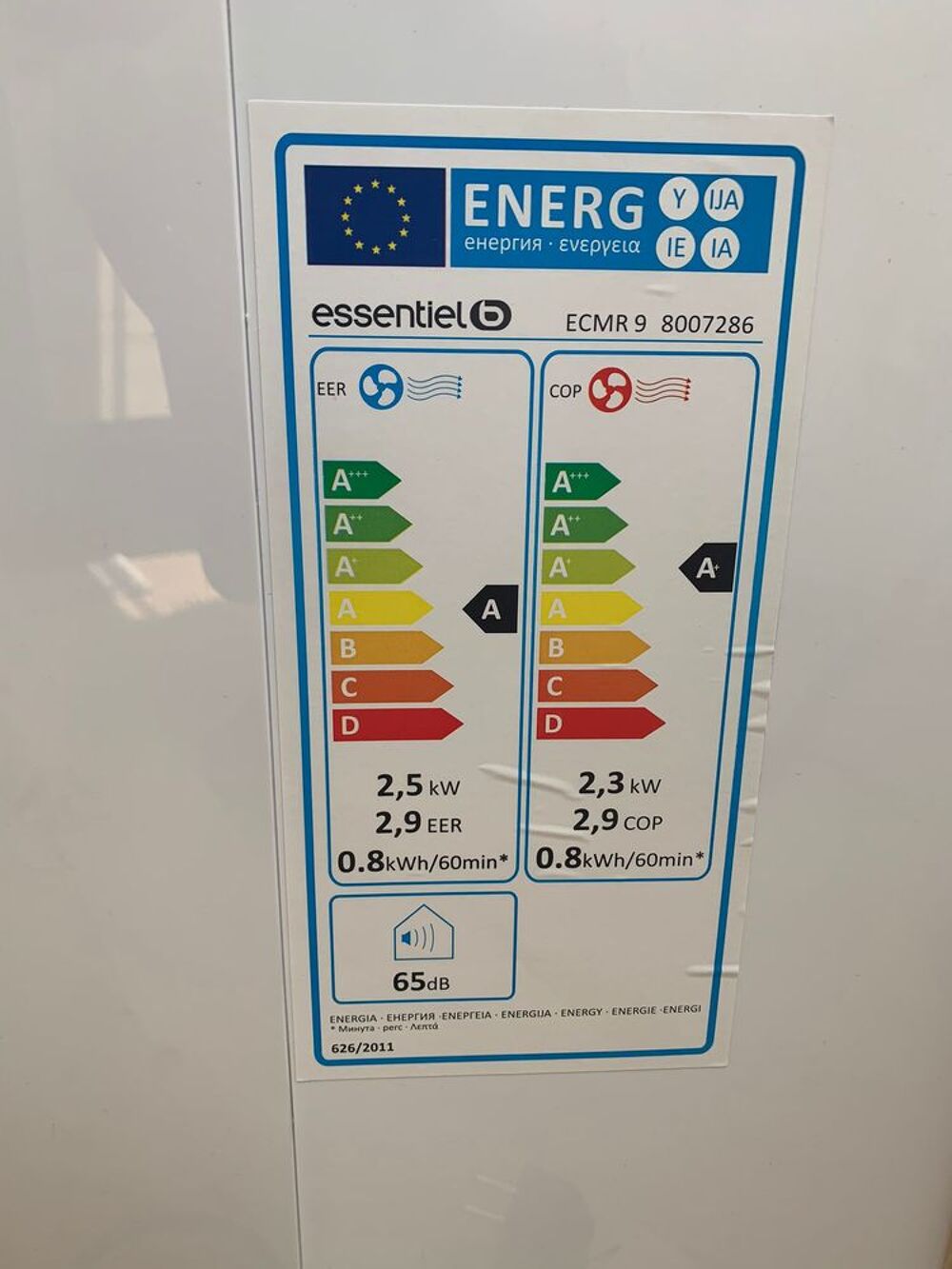 Climatiseur Essentiel B ECMR 9 Electroménager