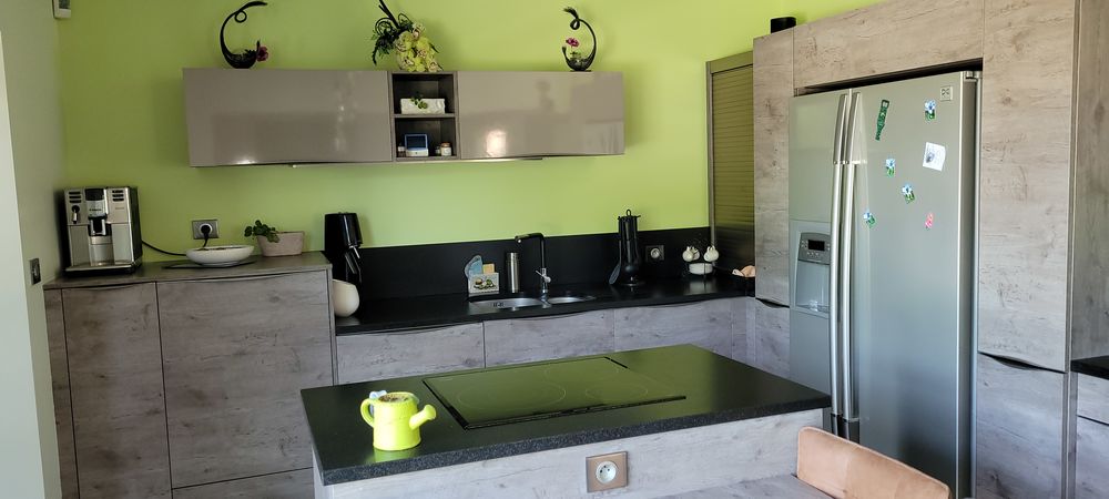 A SAISIR cuisine &eacute;quip&eacute;e SCHRODER ch&ecirc;ne gris ! Meubles