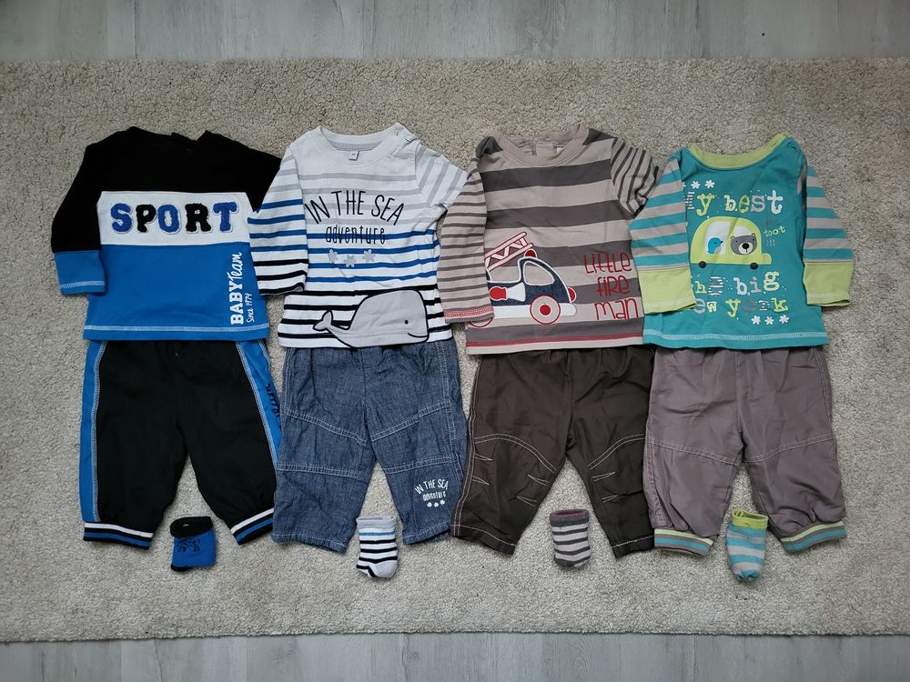 Lot v&ecirc;tements gar&ccedil;on 6 mois hiver + mi-saison - 109 pi&egrave;ces Vêtements enfants