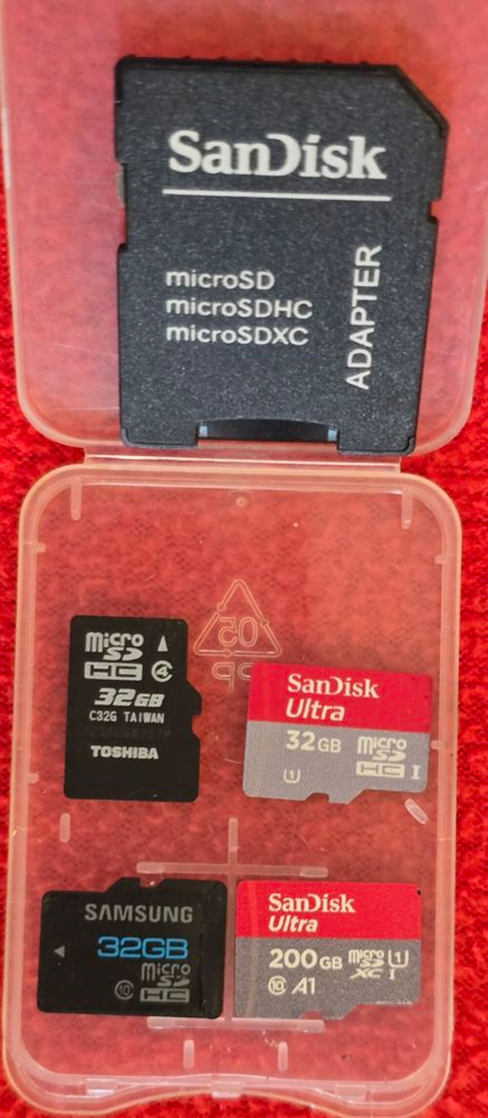 CARTE mSD SanDisk 200 GB Photos/Video/TV
