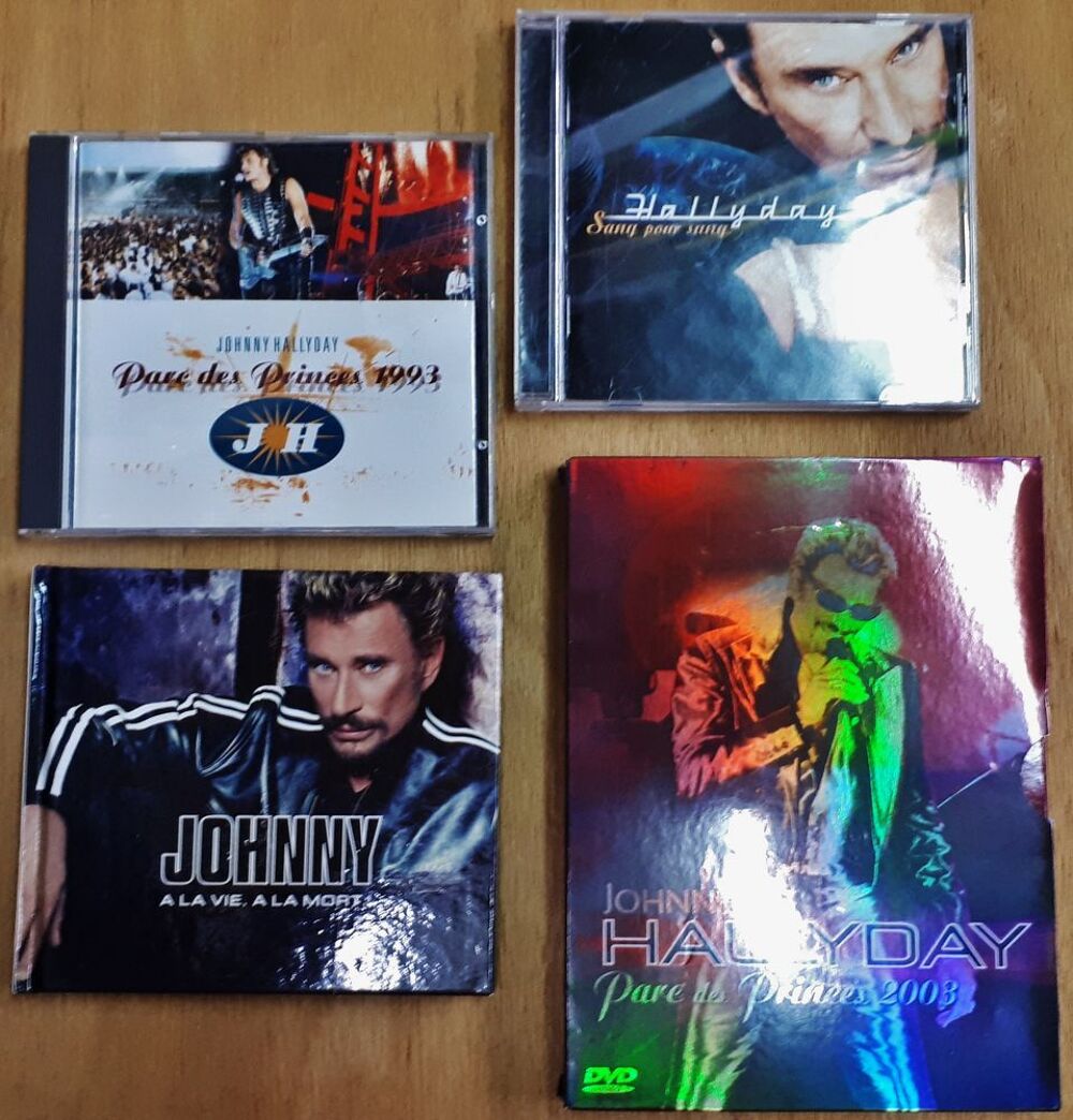 3 CD et 1 dvd johnny hallyday DVD et blu-ray