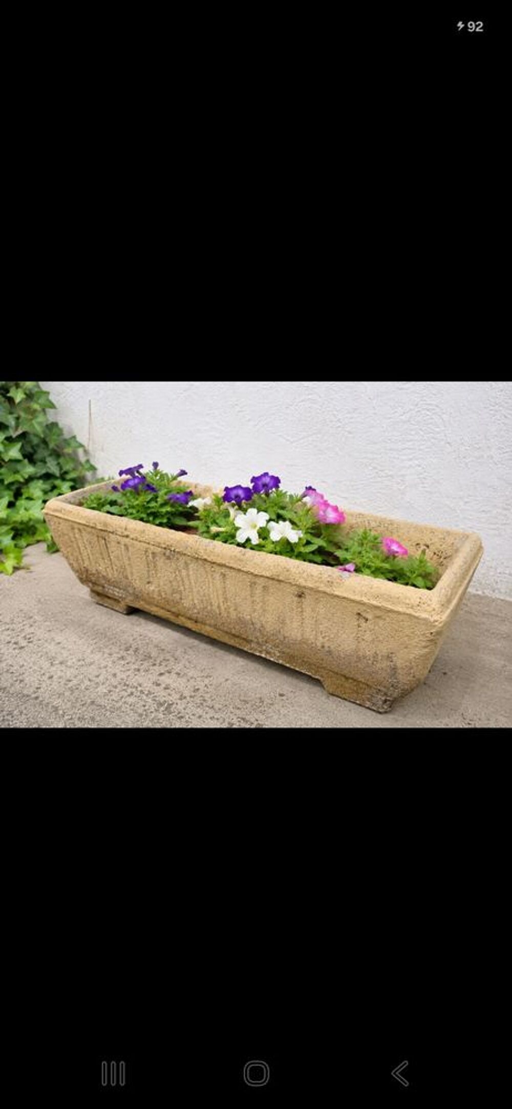 4 Jardini&egrave;res en pierre Jardin