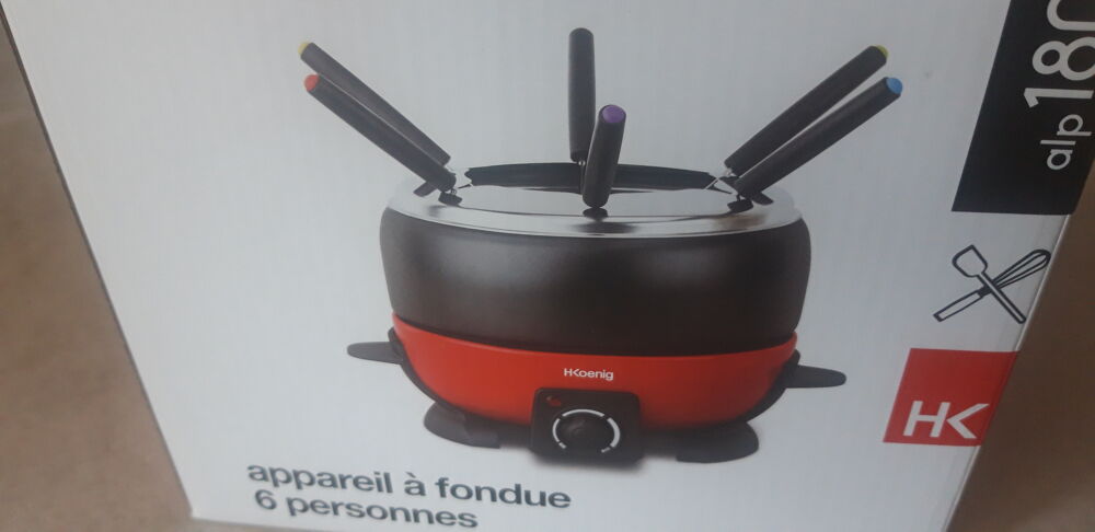 Appareil &agrave; Fondue &eacute;lectrique 6 personnes - H.Koenig - 800 W Electroménager