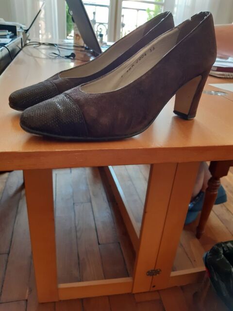 Escarpins couleur marron 25 Aytr (17)