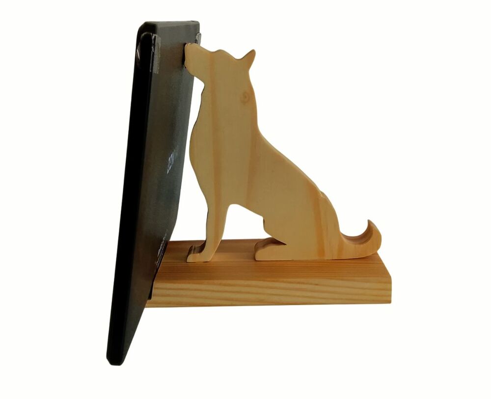Socle Support t&eacute;l&eacute;phone et tablette chien Berger Allemand Téléphones et tablettes