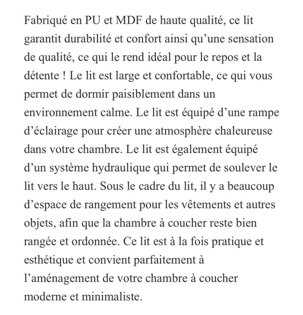 Lit coffre 1 place 90x190 avec LED et USB ? Bon &eacute;tat Meubles