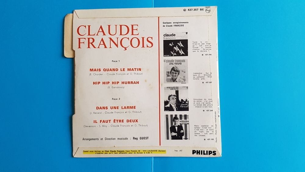 CLAUDE FRAN&Ccedil;OIS CD et vinyles