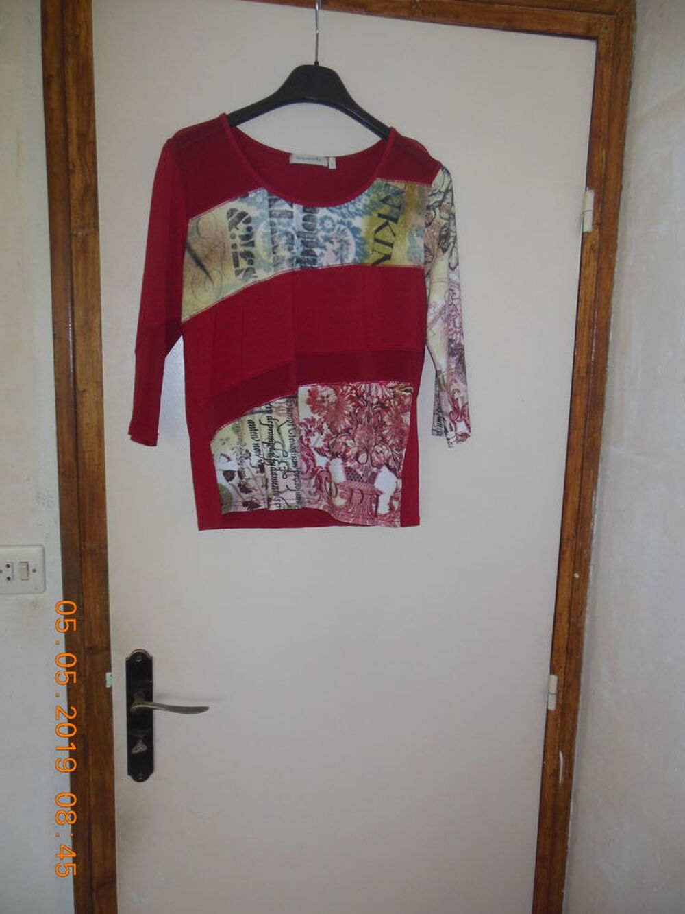 tee shirt rouge J. Rieu Vêtements