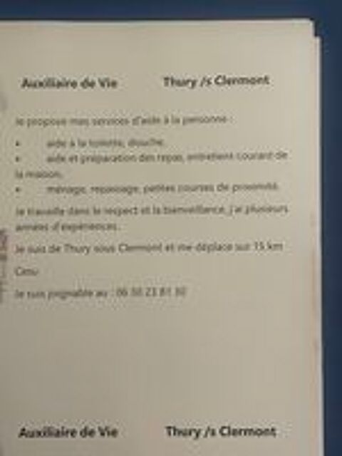   Auxiliaire de vie  