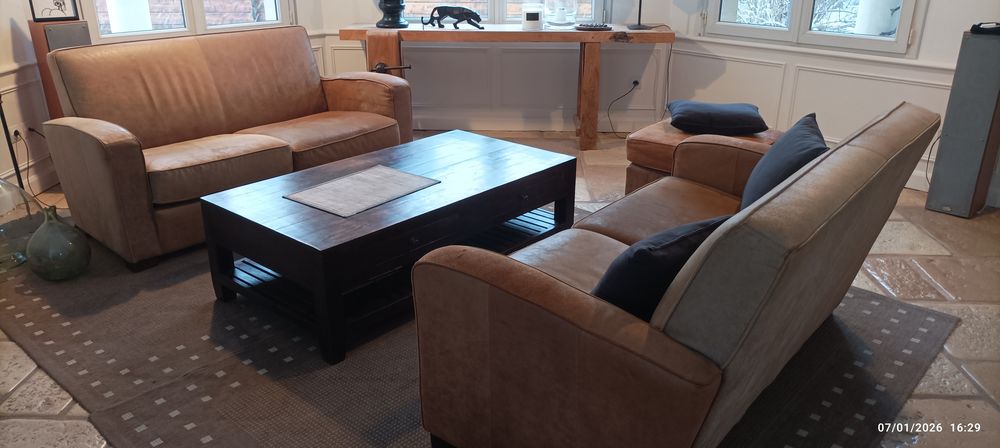 Canap&eacute;s cuir Meubles