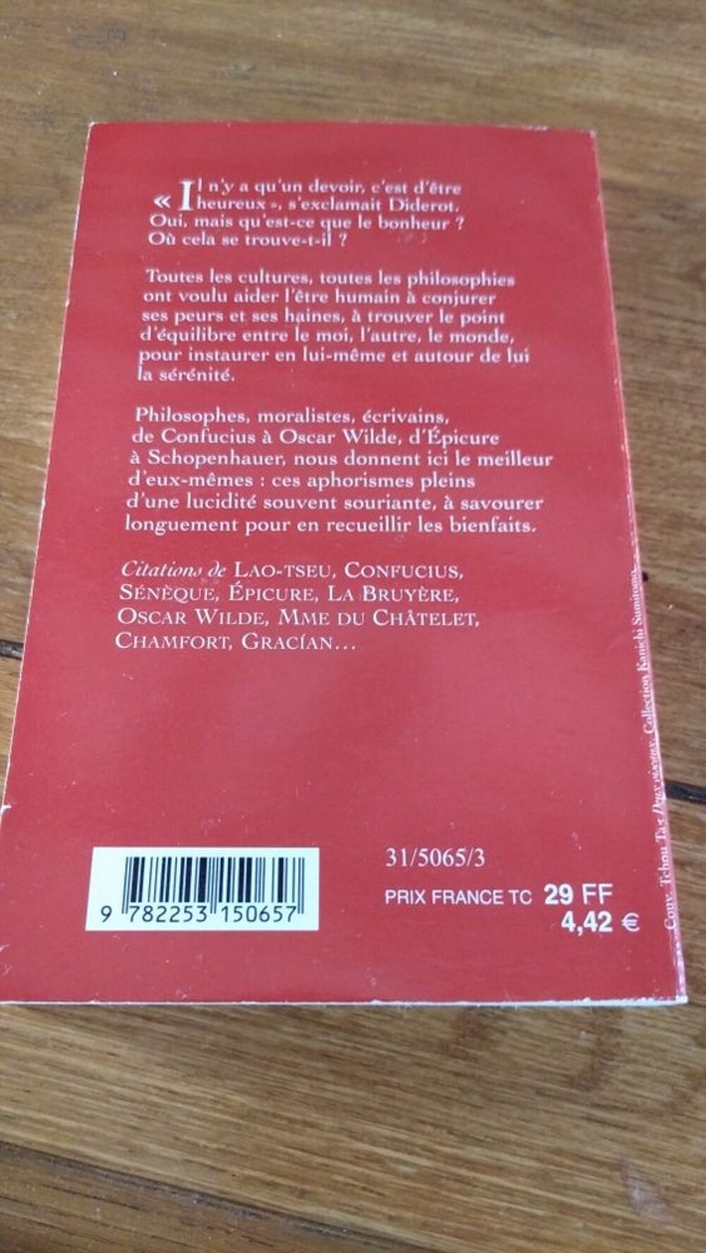 le livre de la s&eacute;r&eacute;nit&eacute; pr&eacute;sent&eacute; par Catherine Rambert Livres et BD