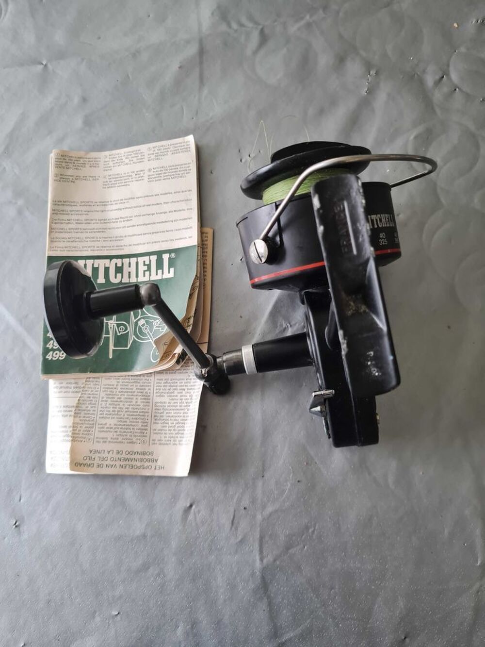 Ancien moulinet de p&ecirc;che au lancer en mer MITCHELL 486 Sports