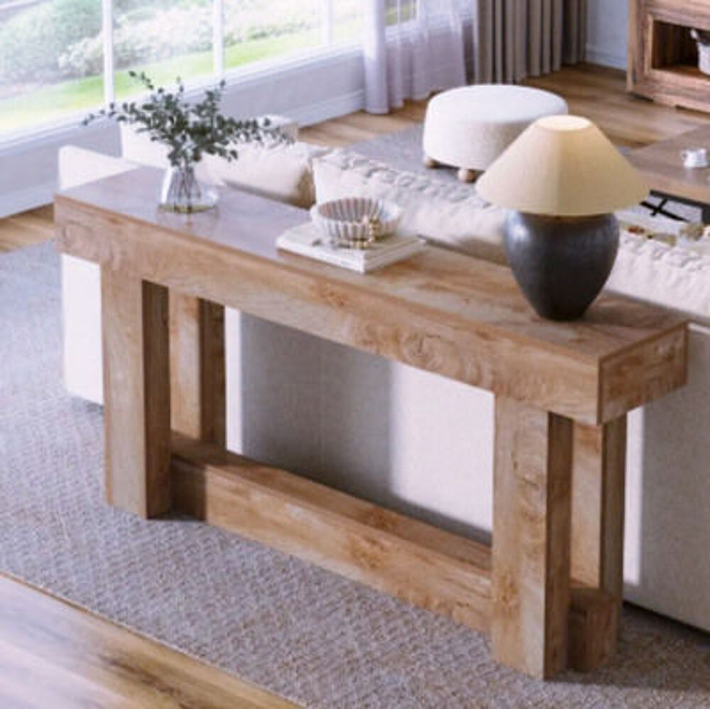 Console en bois massif ? &eacute;l&eacute;gance brute &amp; lignes &eacute;quilibr&eacute;es Meubles