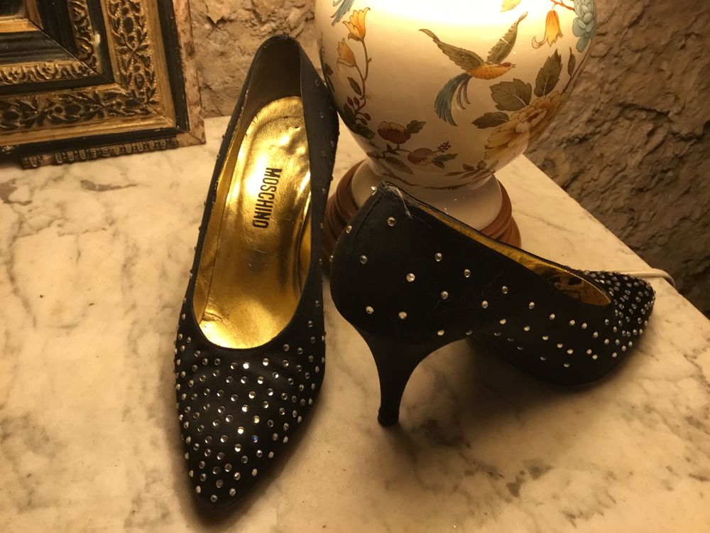 ESCARPINS NOIRS STRASS Chaussures