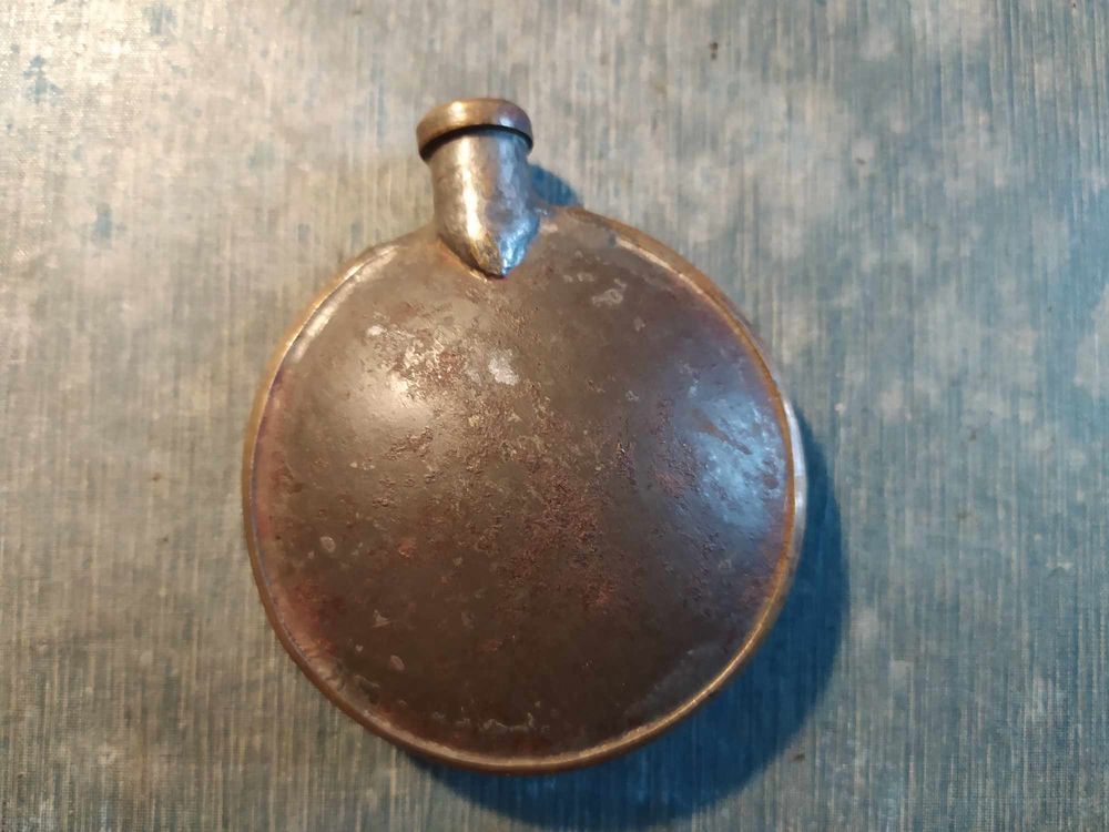Fiole ou Poire &agrave; Poudre Militaire Sapeur Nomm&eacute; au 15&egrave;me 1888 
