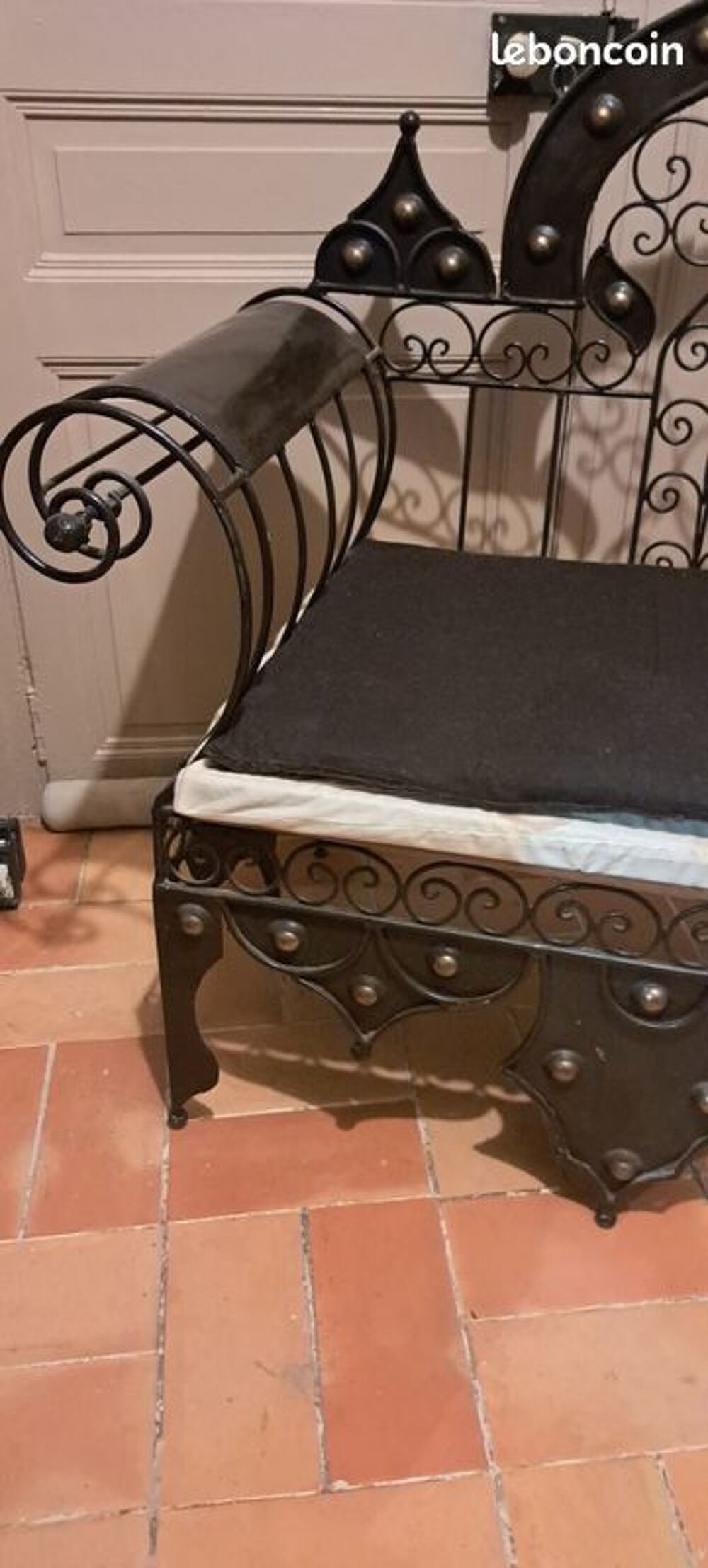 Banquette fer forg&eacute; orientale Meubles