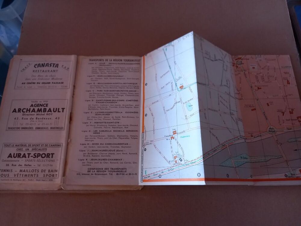 Carte routi&egrave;re -Tours St Pierre des Corps 