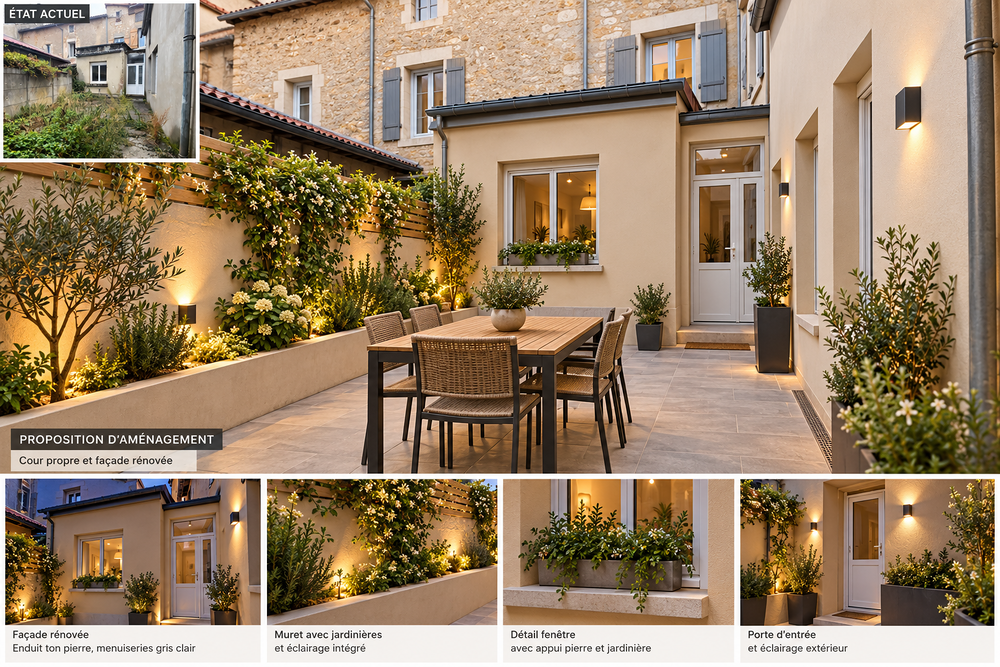 Vente Appartement Appartement de 85 m2 avec cour et dépendances. Chasseneuil-sur-bonnieure