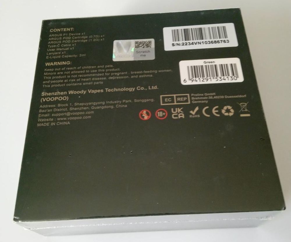 Cigarette &eacute;lectronique VOOPOO Argus P1 - NEUVE Matériel informatique