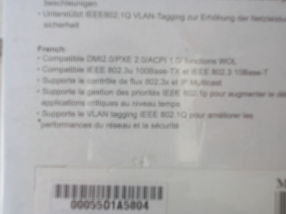 CARTE RESEAU PCI D LINK Matériel informatique