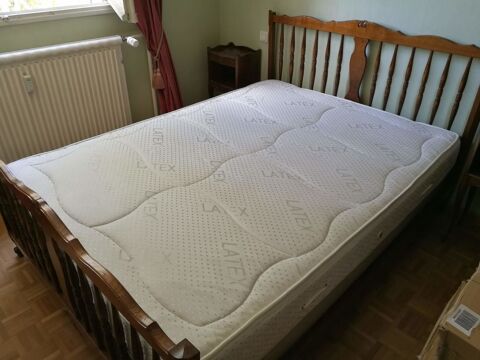 Lit 2 places bois sans literie parfait �tat 60 Bourges (18)