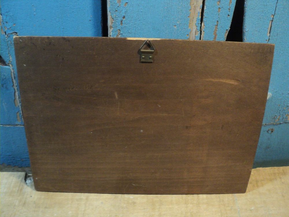 Ancien Tableau Bois Sculpt&eacute; Le Mont D'or 1950 Décoration