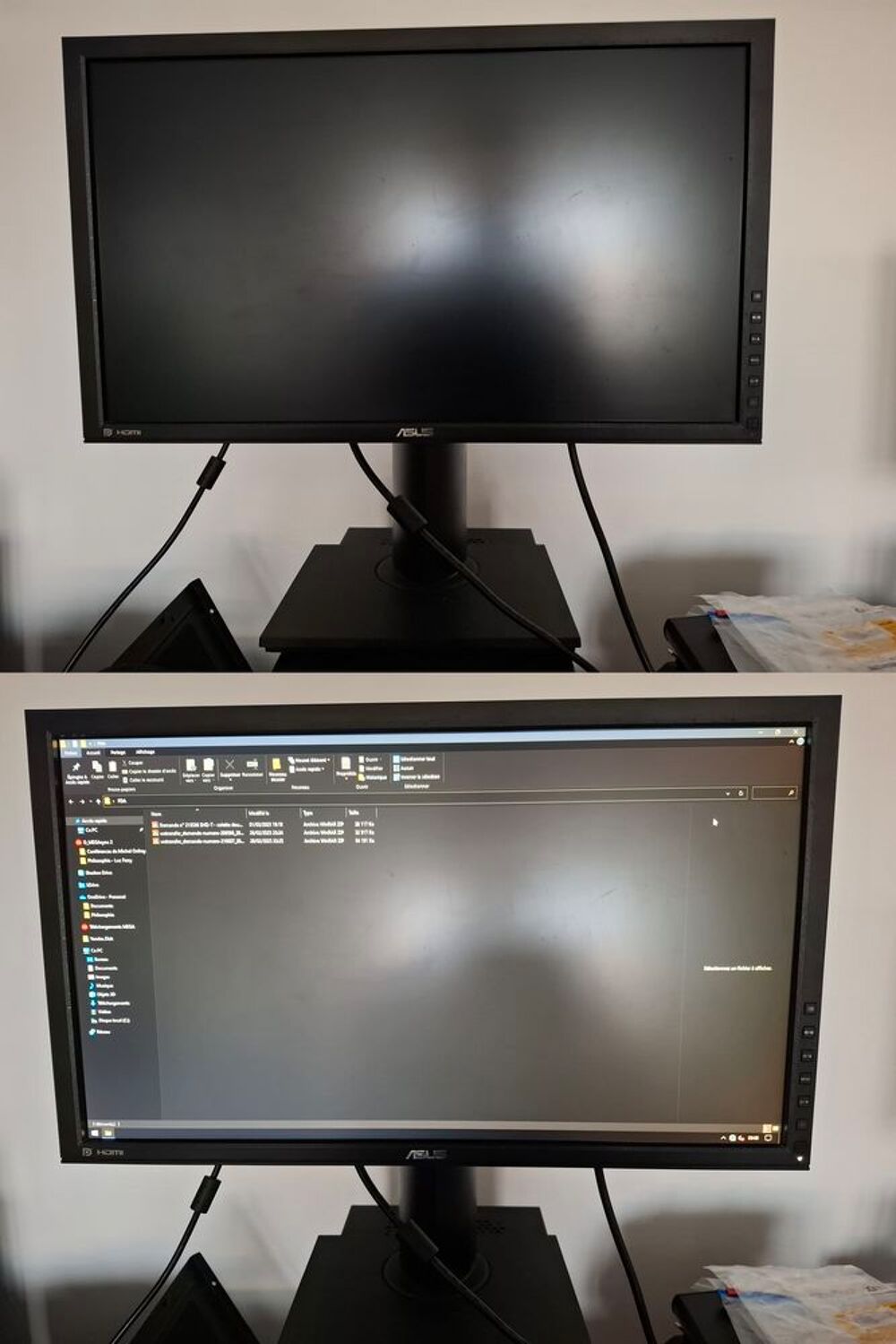 Ecran LED Asus PB238Q - 23" - 60 Hz - 6 ms - tr&egrave;s bon &eacute;tat Matériel informatique