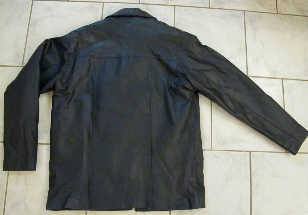 Veste cuir noir homme Vtements