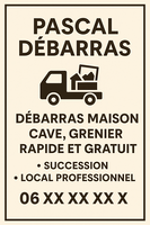   Débarras maison, cave, grenier rapide Paris, Montreuil IDF 