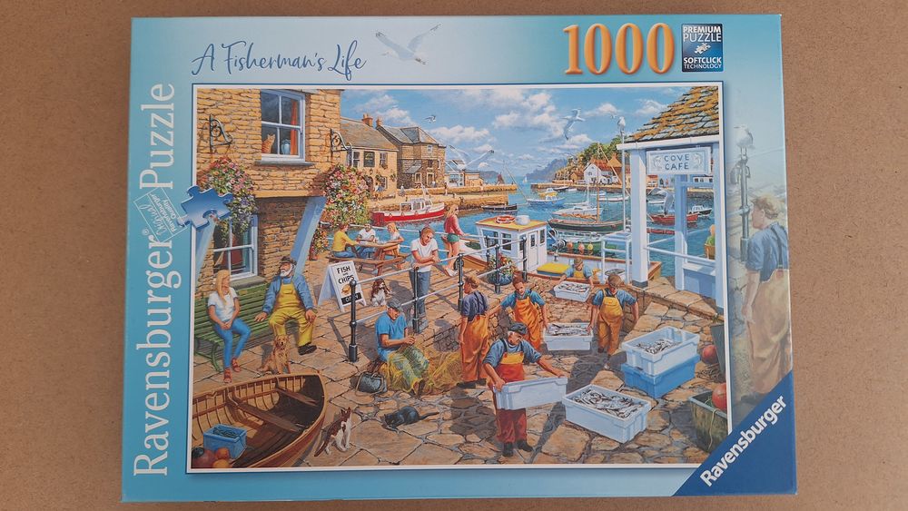 Puzzle 1000 pi&egrave;ces Port de p&ecirc;che Jeux / jouets