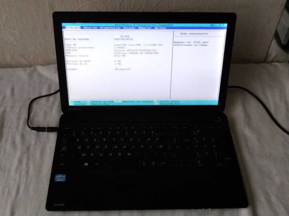 PC Portable Toshiba Satellite C50-A-19U Matériel informatique