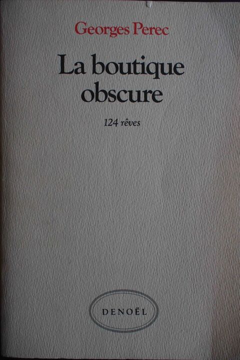 LA BOUTIQUE OBSCURE - Georges Perec, 15 Rennes (35)