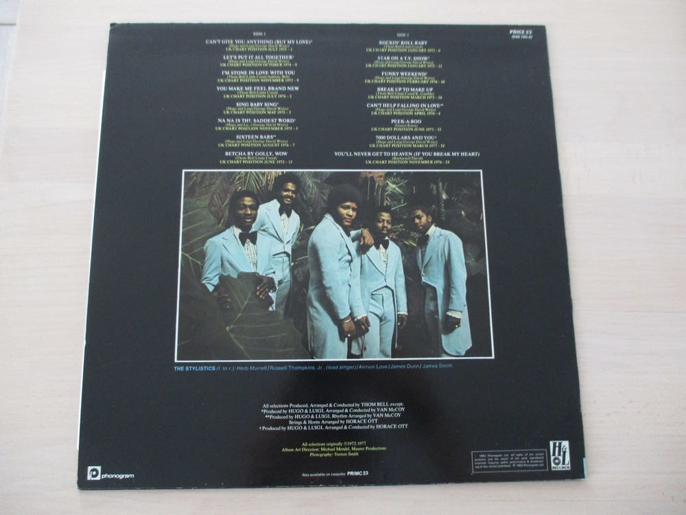 THE STYLISTICS 33 TOURS MOTOWN SOUL FUNK CD et vinyles