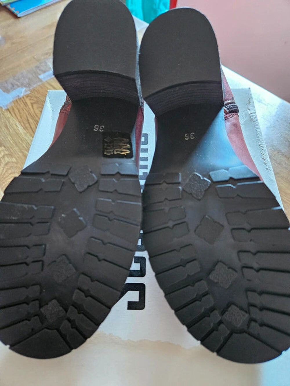 Bottine bordeaux Chaussures