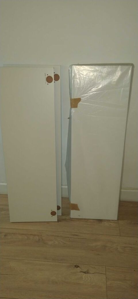 lot de 4 portes de placard haut blanc laqué NEUVES cuisine ikea Abstract Muret (31)