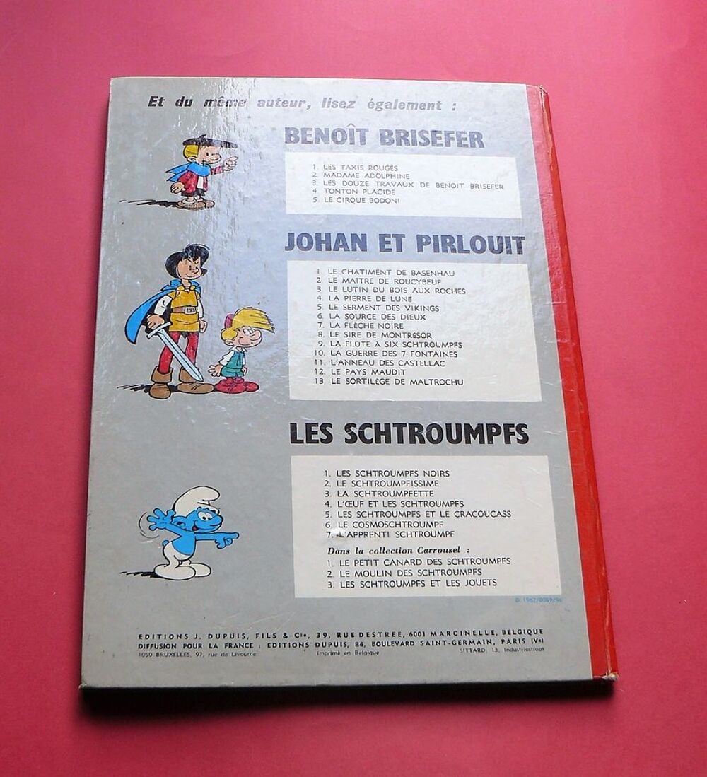 Les Schtroumpfs : Les Schtroumpfs noirs - PEYO - 1972 Livres et BD