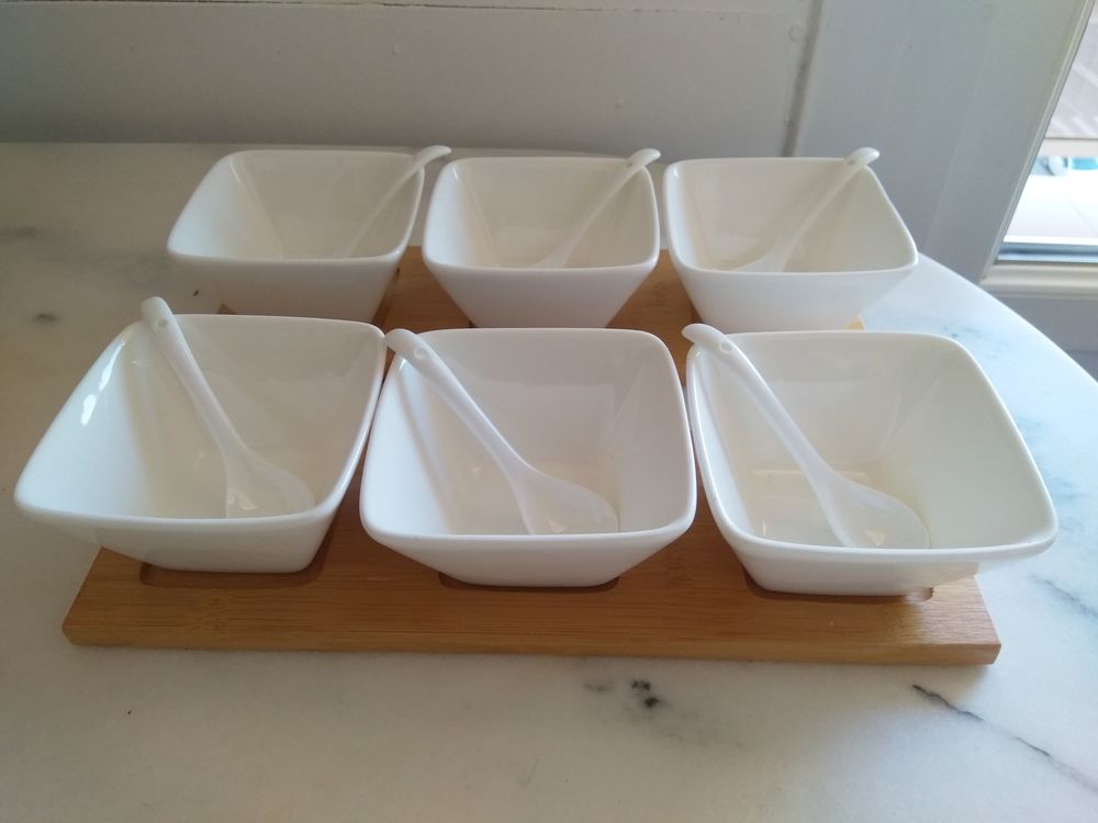 Service de 6 coupelles en porcelaine Cuisine